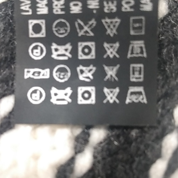 Zara black & white stripe sweater size large - Picture 4 of 5